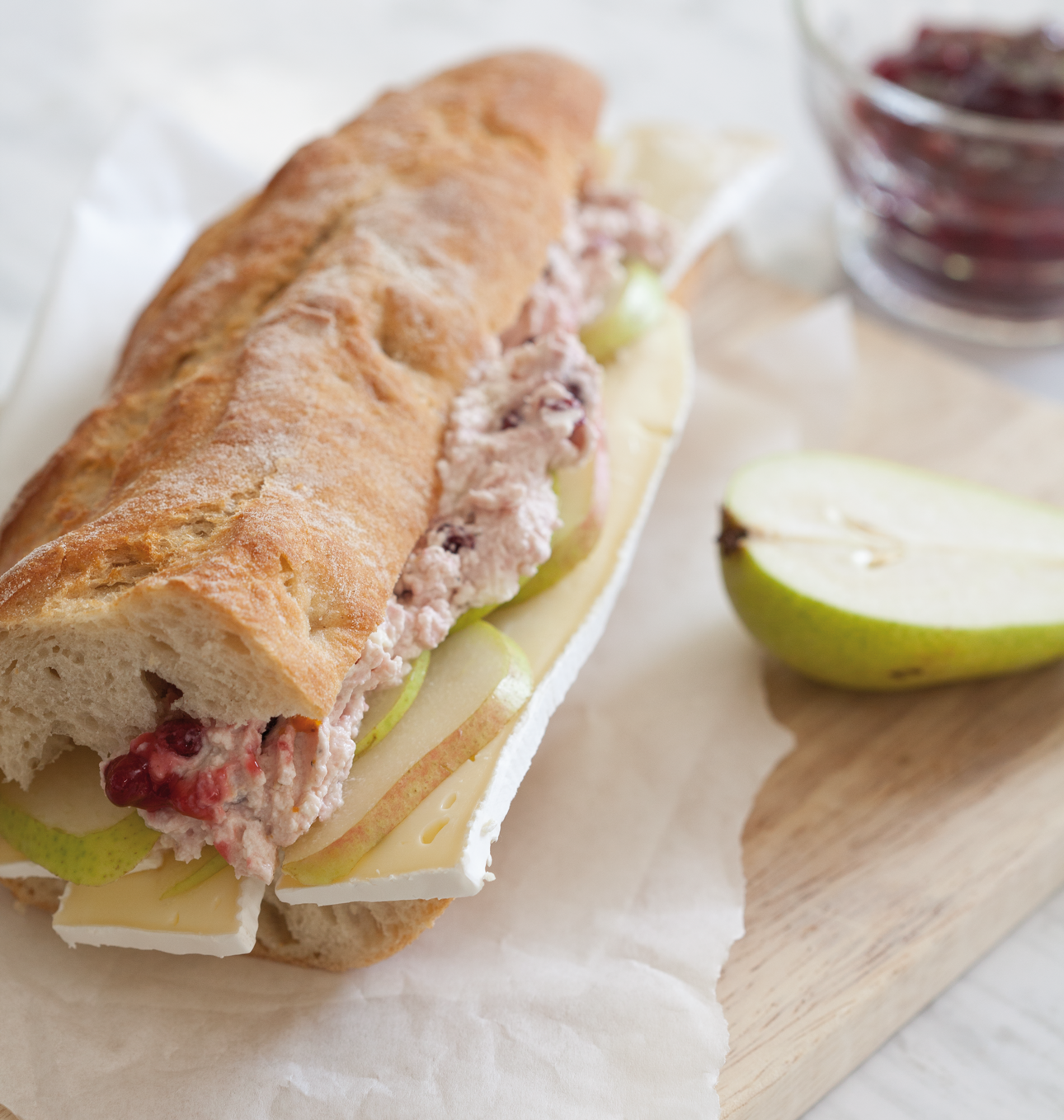 preiselbeer-birne-sandwic