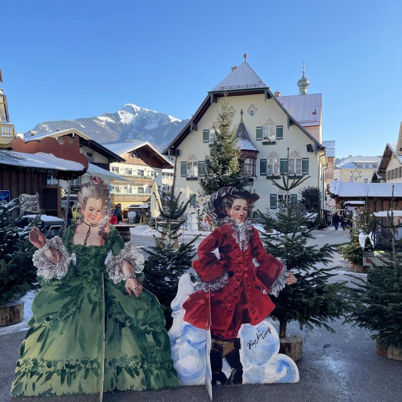 Nannerl und Mozart in St. Gilgen