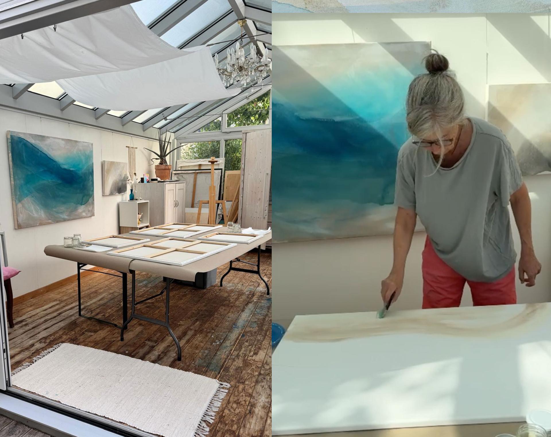 Malen,-ein-Tag-im-Atelier,-Kreativworkshop,-München
