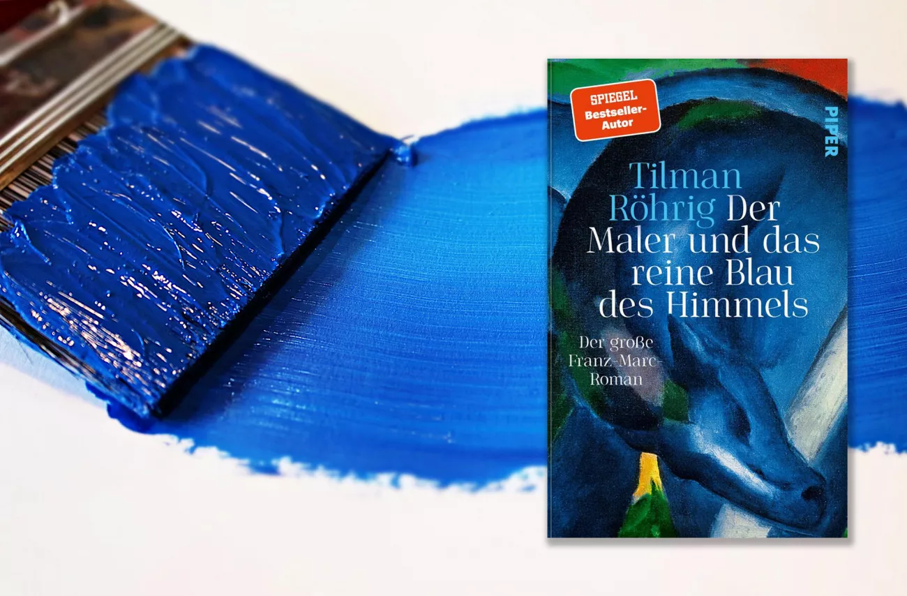 Der Maler und das reine Blau des Himmels