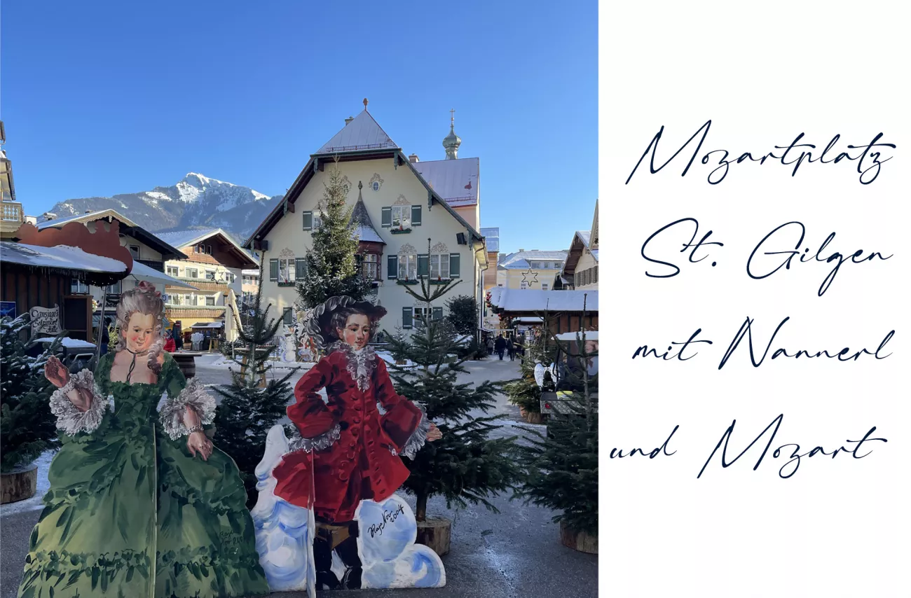 Mozartplatz mit Nannerl und Mozart