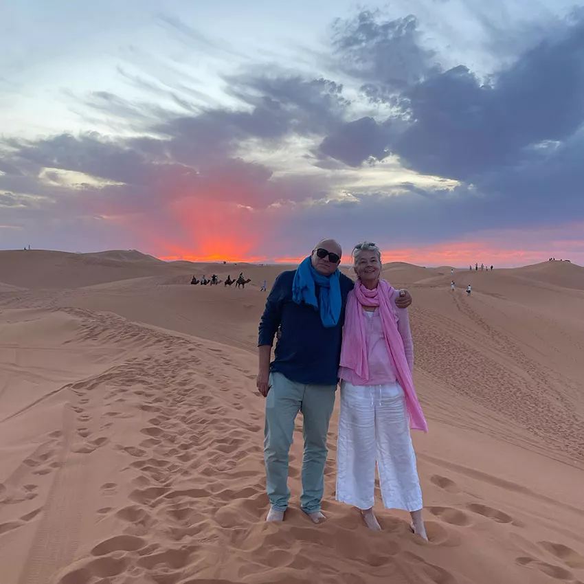 Sonnenuntergang-in-der-Wüste