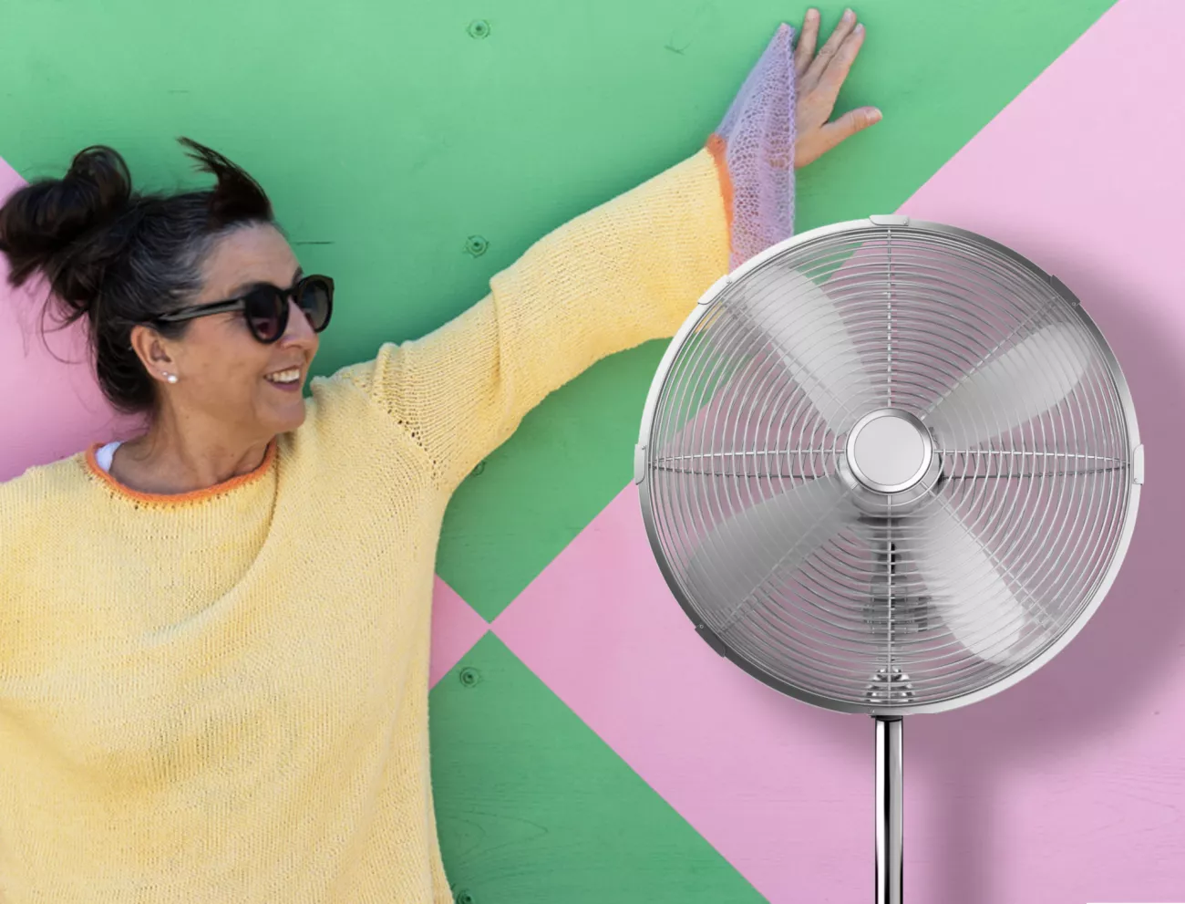 Uli steht neben einem Ventilator