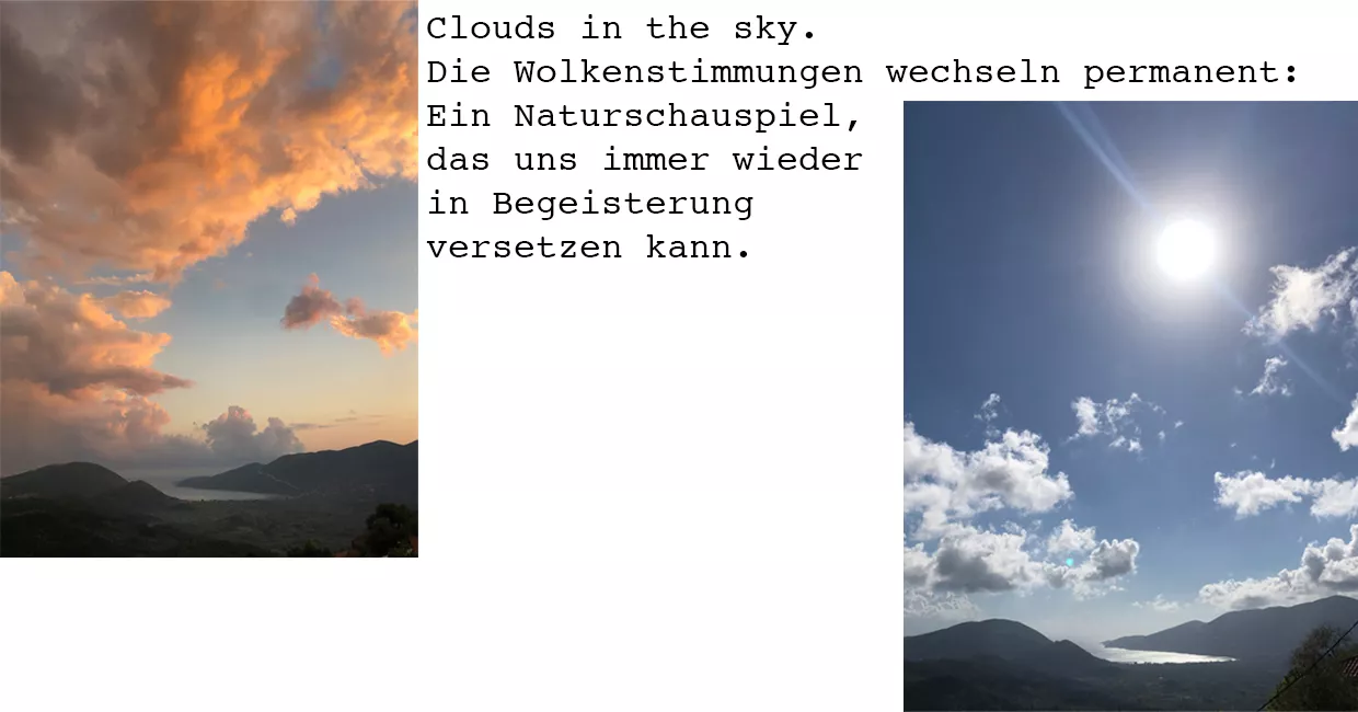 Das Wolkenschauspiel Griechenlands
