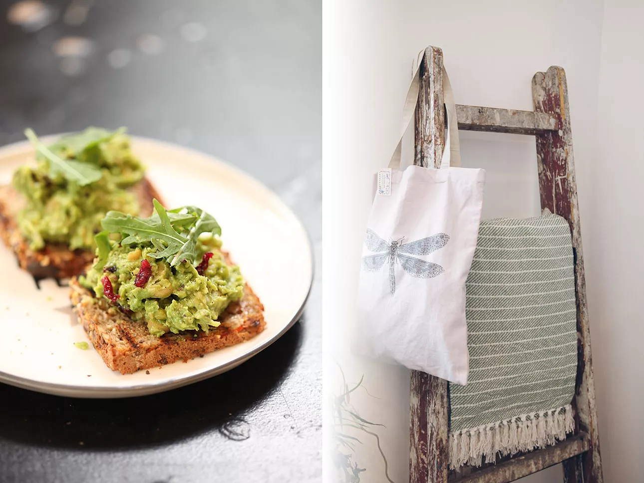 accesoires und Avocadobrot