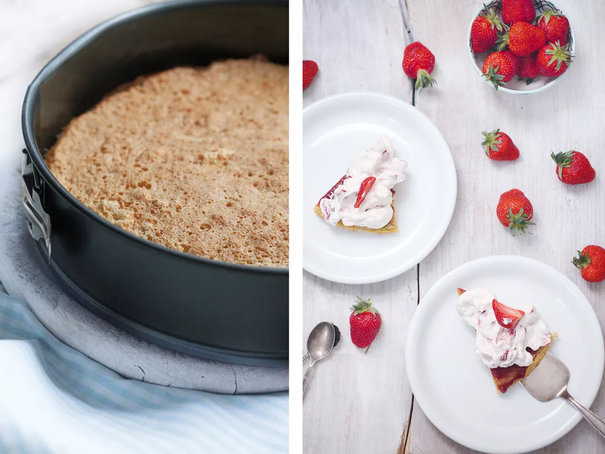 Biscuiterdbeerkuchen