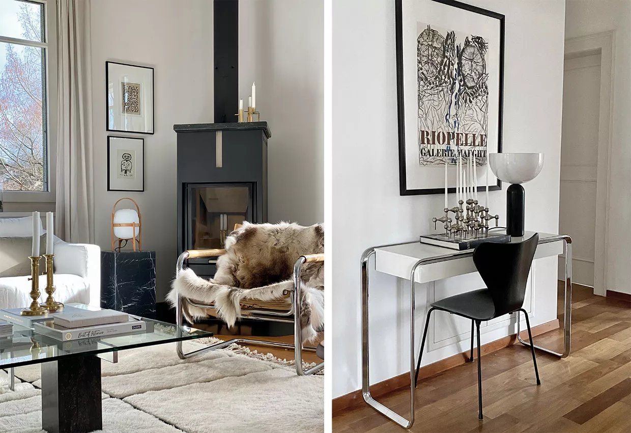 midcentury-blackandwhite-galeriewand