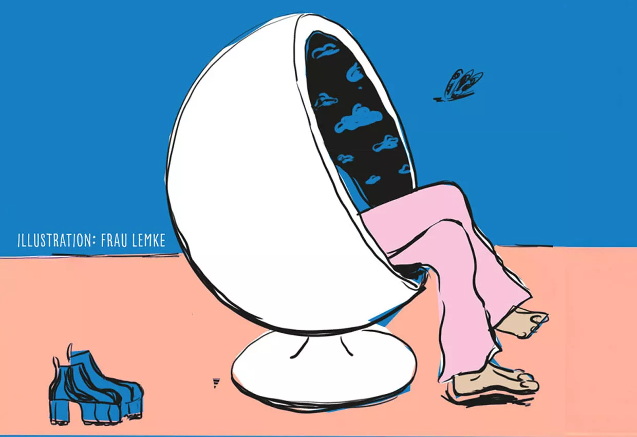 Die schöne Illu ist von Sabine Lemke Wechseljahre-Blues, Wechseljahrebeschwerden